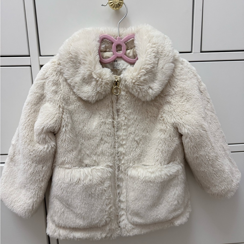 H&M Cream Satin Lined Jacket